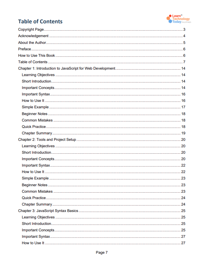 PDF preview image 2 for JavaScript Foundations for Web Development PDF