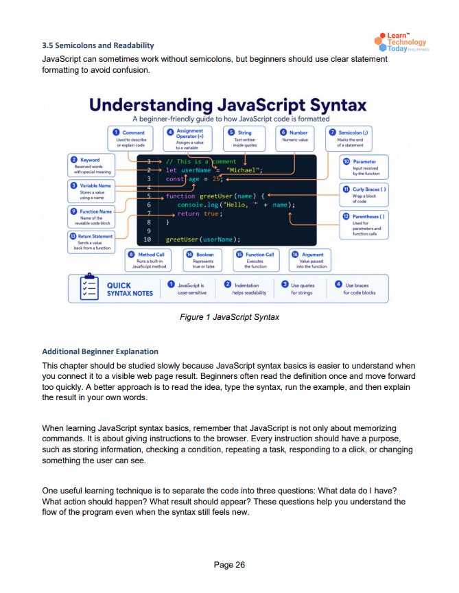 PDF preview image 3 for JavaScript Foundations for Web Development PDF